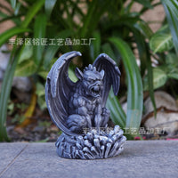 Gothic Vintage Gargoyle Solar Light Resin Statue