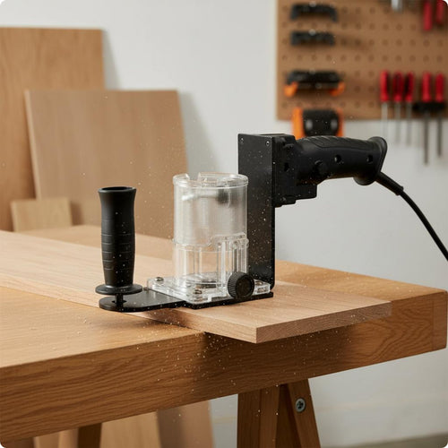 Router Base Plate with Handle More Secure Hand Routing Inverted Router Base