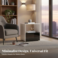 Rotating Cube Organizer Modern Minimalist Aesthetic Nightstand Space Saving Large Capacity for Students, Bedroom, Living Room