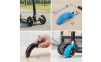 Bolt-on Scooter Rear Brake Textured Scooter Wheel Brake with Screws Metal Hardware Easy to Install for Children