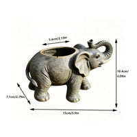 Resin Elephant Planter Decorative Elephant Planter Cute Design