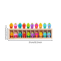 Wooden Memory Game with Tray Educational Wooden Memory Matching Game