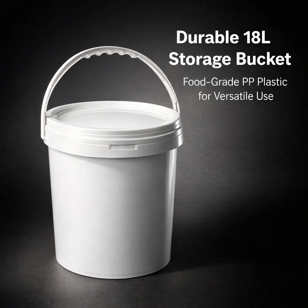 Sealed Bucket Lid for Food, Carry Handle Multipurpose Storage, Pressure Resistan #variant:5L