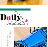 复古老爷车模型装饰手工摆件创意家居情怀金属工艺品汽车收藏道具