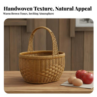 Faux Rattan Basket with Lid Versatile Braided Container Basket with Lid Multipurpose for Homemakers, Homeowners, Home Decor, Outdoor, Weddings