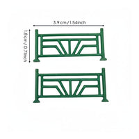 1/64 Scale Road Guardrail Realistic Detail Miniature Traffic Railing Weathered Finish Sand Table Prop for Model Collectors
