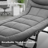 Adjustable Restping Lounger Foldable Design Adjustable Chaise Cot Easy to Fold