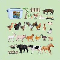 Realistic Poultry Figurines Adorable Poultry Statue Set Solid Body Animal Statue Set for Gift