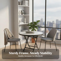 Folding Dining Table Foldable Small Space Table Sturdy & Long-Lasting