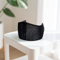 Crown Headband Velvet-Textured Tiara Headband Openwork Tiara for Women, Girls, Parties, Dress-Up