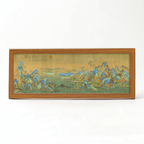 Tabletop Decorative Display Chinese-Style Decor Rectangular for Study, Shelf
