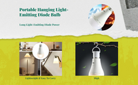 Dimmable LED hanging light, USB