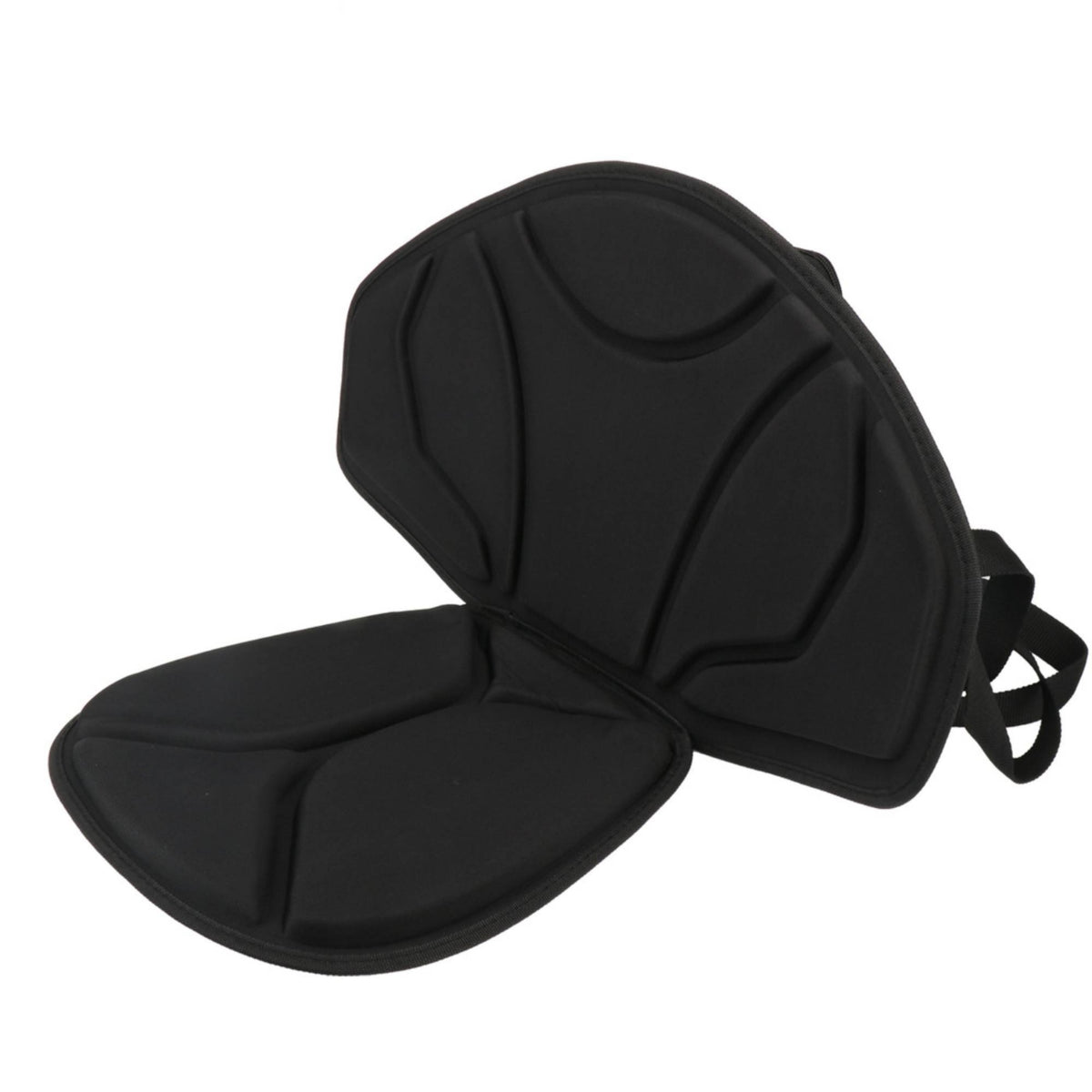 Padded Kayak Seat with Storage Bag Contoured Kayak Seat with Backrest for Fishing