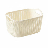 Wicker& design Organizing Box adaptable Storage Basket Decorative for Dorm Room