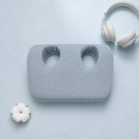 Hollow Ear-Shaped Opening Neck Pillow Headphone Friendly Memory Foam Neck Pillow