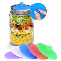 Mason Jar Fermentation Lids with Silicone Gaskets and Stainless Steel Bands for Wide Mouth Jars