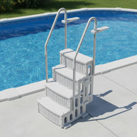 Freestanding Pool Stairs Non-Slip Pool Stair Unit Yard Equipment