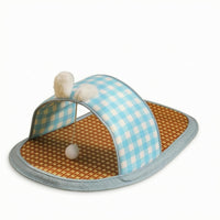 Pet Bed Canopy Mat Woven Pet Cooling Mat Straw-Like