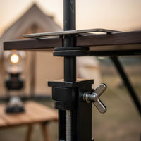 Camping Lantern Stand Shelf Multi-Functional Portable Lantern Stand Rack Sturdy Construction Foldable Camping Tabletop Organizer for Picnic