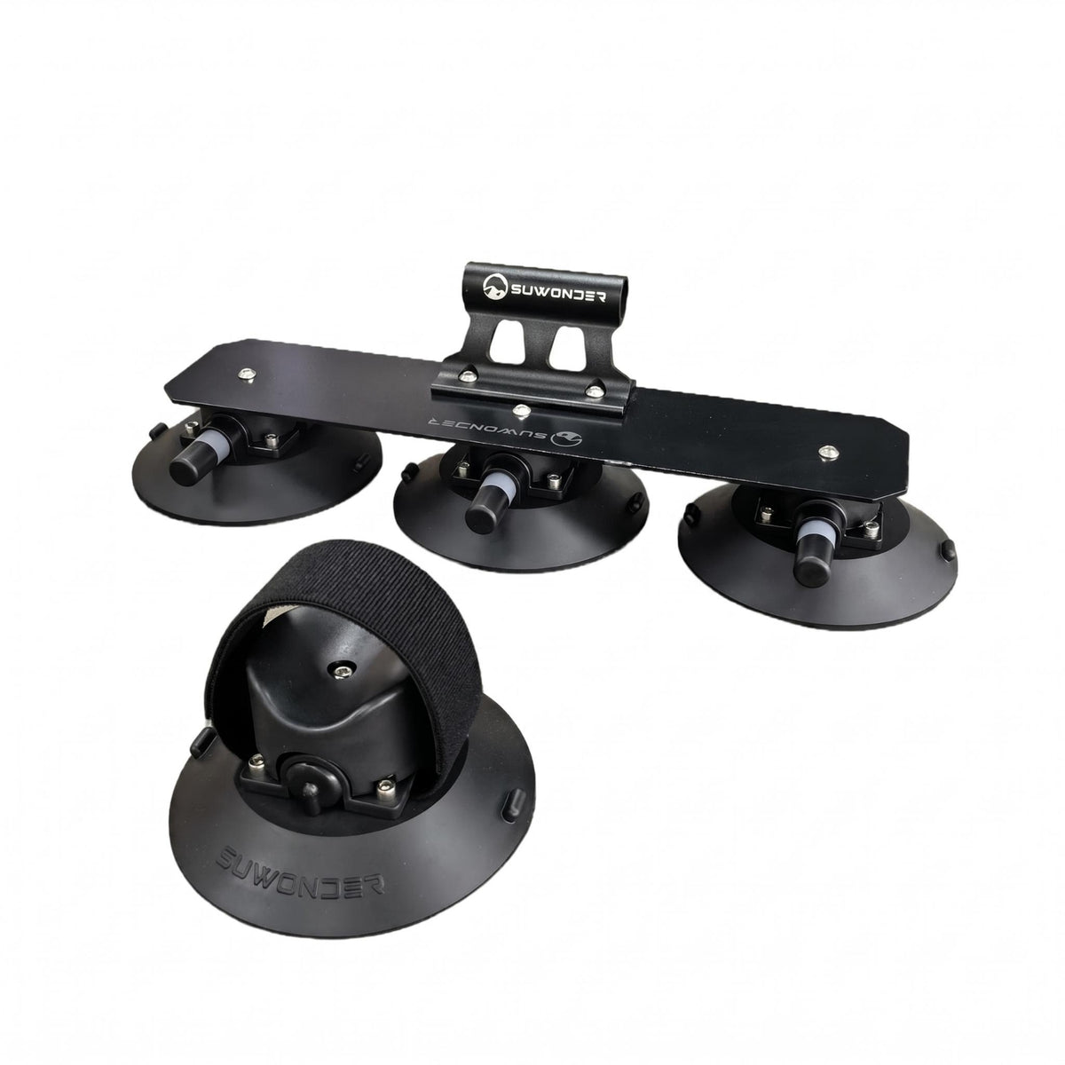 Thru Axle Fork Mount Rack Quick Release Suction Bike Rack 120 km/h Vehicle Accessory Rubber and Nylon