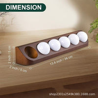 Wooden Golf Ball Display Stand for Desk