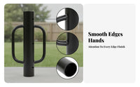 Heavy-Duty Fence Post Driver Smooth Rounded Yard Tool Welded Handles Metal Fence Post Driver
