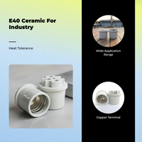 E40 ceramic holder for mining use