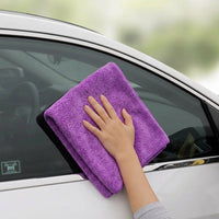 Super Absorbent Microfibre Cloth, Car Drying Towel for Detailing, Microfibre Cloth 30x30 cm, Yellow and Gray