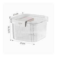 Moisture-Proof Rice Storage Container Flip-Top Lid Large Rice Container Stackable Design for Kitchen
