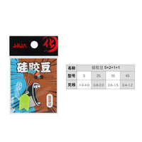 HUA'S Silicone Space Beans Fishing Line Stopper for Angling