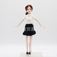 Doll Fashion Outfit Set - Top, T-Shirt, Skirt for 29cm 1/6 BJD Dolls