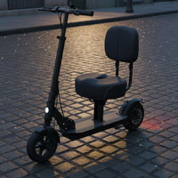 Folding Bike Saddle with Backrest Soft Thick Foam Electric Bikes Seat with Backrest Comfortable Riding Padded Cycle Seat for Commuting