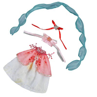 1/6 BJD Doll Dress Set Draping Gauzy Material BJD Doll Outfit Ribbon Detail