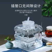 15L PC Transparent Square Water Bucket for Tea and Home Use
