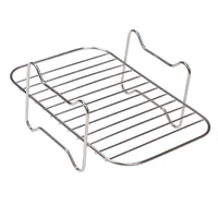 Air Fryer Rack Uncoated Mesh Grilling Rack Silver Finish Wire Air Fryer Tray