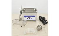 Acoustic Cleaner Cleaner with Basket Digital Acoustic Cleaner Cleaner Machine Stainless Steel for Jewelers, Hobbyists, Home, Workshop