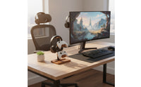 Headphone and Controller Stand Three-Function Headset and Controller Holder Space-Saving Organizer for Gaming Aficionados, Streamers, Office