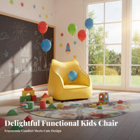 Character-It Ed Lounger Comfortable Seating Cat-Shaped Sofa Chair Soft and Cuddly Sturdy Construction for Children, Girls