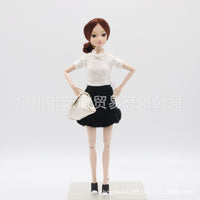 Doll Fashion Outfit Set - Top, T-Shirt, Skirt for 29cm 1/6 BJD Dolls