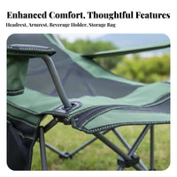 Adjustable Folding Lounger Reclining Function for Anglers
