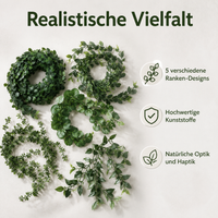 DIY Garland Set, 5 Artificial Vines 5m, Suncatcher Craft for Adults, Versatile Party