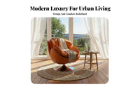 Rotating Barrel Chair Pillow-softLike Comfort Rotating Chair and Ottoman Set Sturdy Duty Includes Footrest for Adults