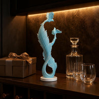 Feather Sculpture Light Luxury Bird Feather Ornament Gift Idea for Entryway