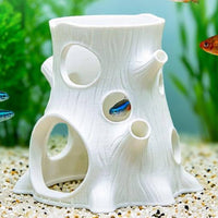 Tree Stump Cave Non-Odorous Aquatic Shelter House Natural Look