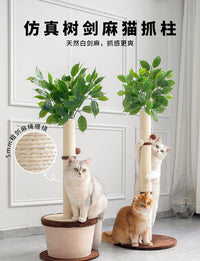 爱爬酷剑麻猫抓柱立式超高耐磨猫抓板猫爬架一体四季通用猫玩具