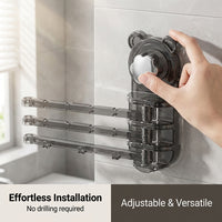 Wall-Mounted Towel Rack for Household Use with 180-Degree Rotating Design, Dish Cloth Holder and Hanging for Sink Area, Tea Storage