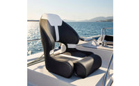 Boat Seat with Leg Support Breathable High Back Boat Seat Foldable for Boaters