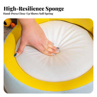 unitary-Piece Toilet Siphonic Flush Ware Easy to Clean for Powder Room