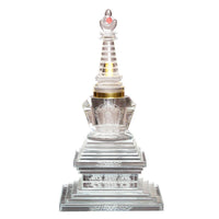 Crystal Relic Pagoda with Scripture, for Buddhist Altar