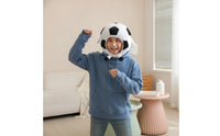 Fuzzy Soccer Ball Headwear Funny Soccer Ball Hat Lightweight Fuzzy Football Hat for Photo Booths